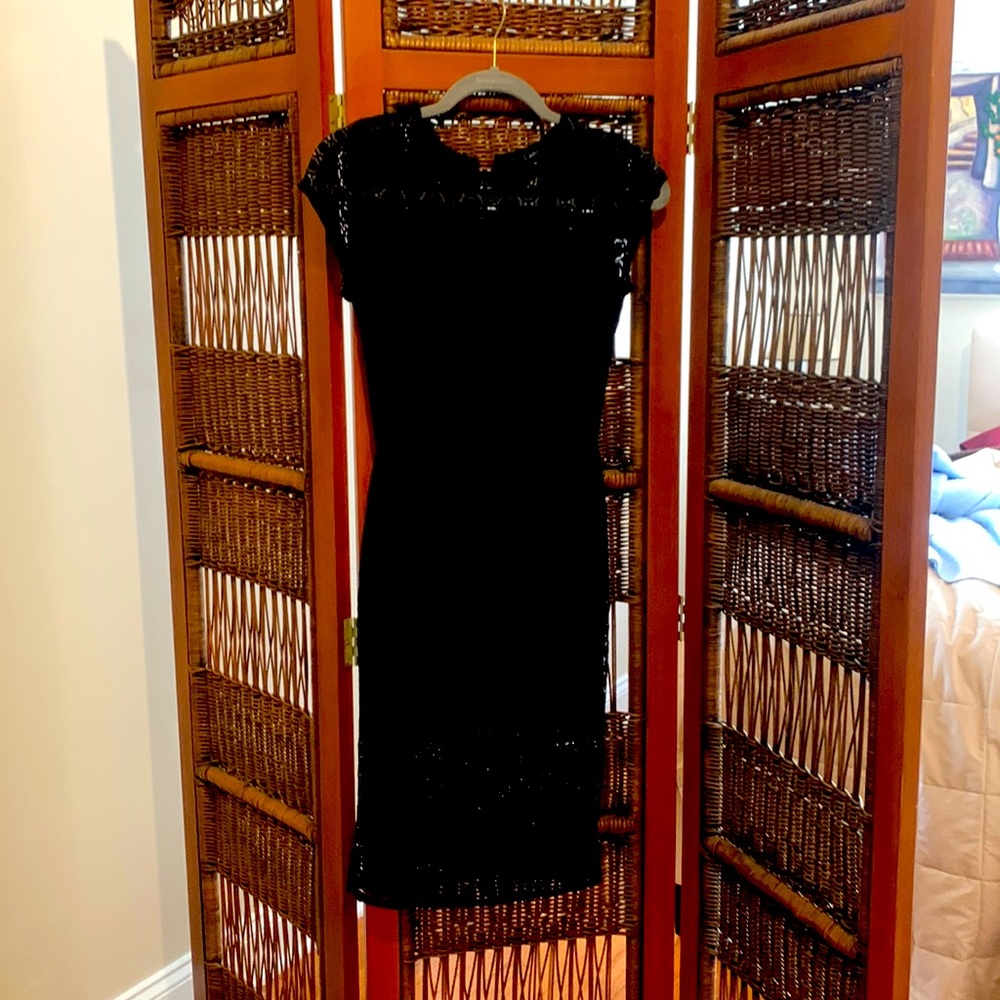 Black S Lace Aqua Dress